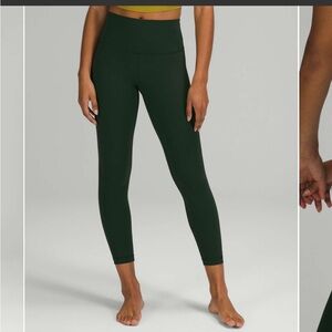 EUC Lululemon Wunder Under High-Rise Tight 25" *Luxtreme
Rainforest Green size 6